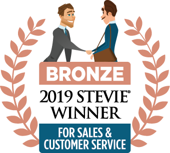 Bronze Winner for Customer Service Department of the Year at 2019 Stevie Awards
