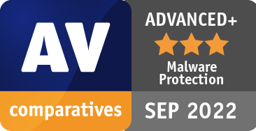 AV Comparatives Advanced Plus Malware Protection